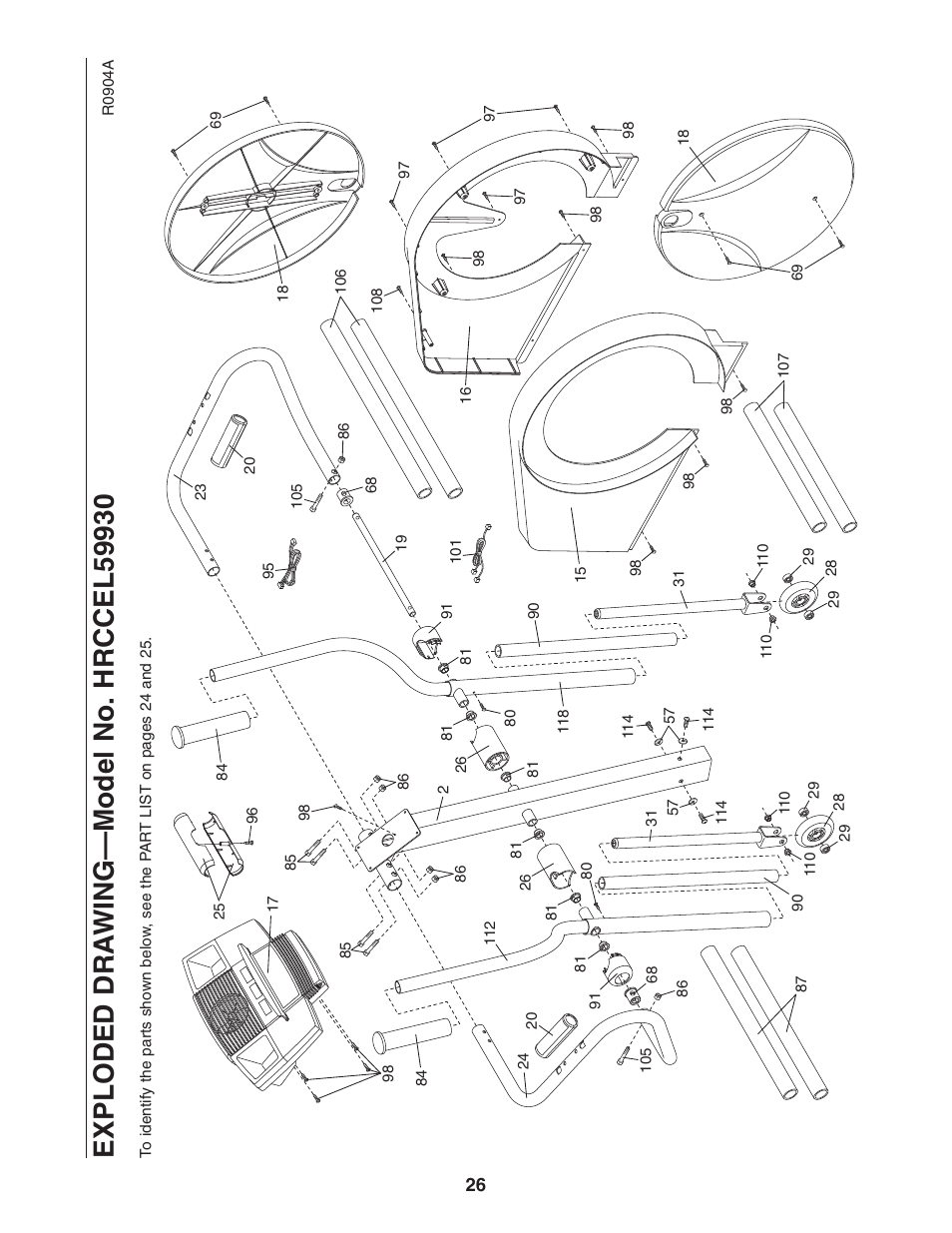 Healthrider AIRE STRIDER E60 HRCCEL59930 User Manual | Page 26 / 28