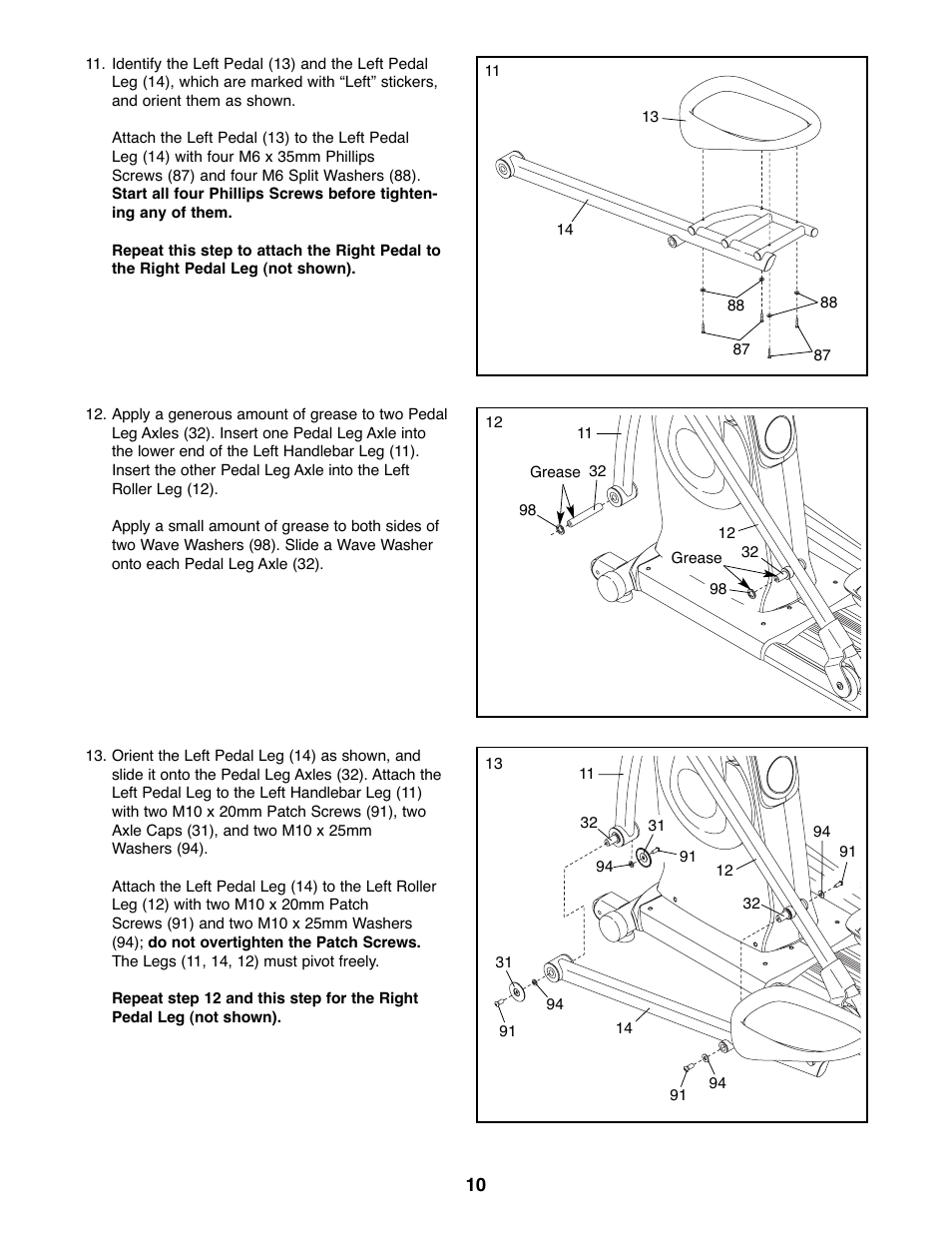 Healthrider 8.5ex Crosstrainer HREL8806.1 User Manual | Page 10 / 32