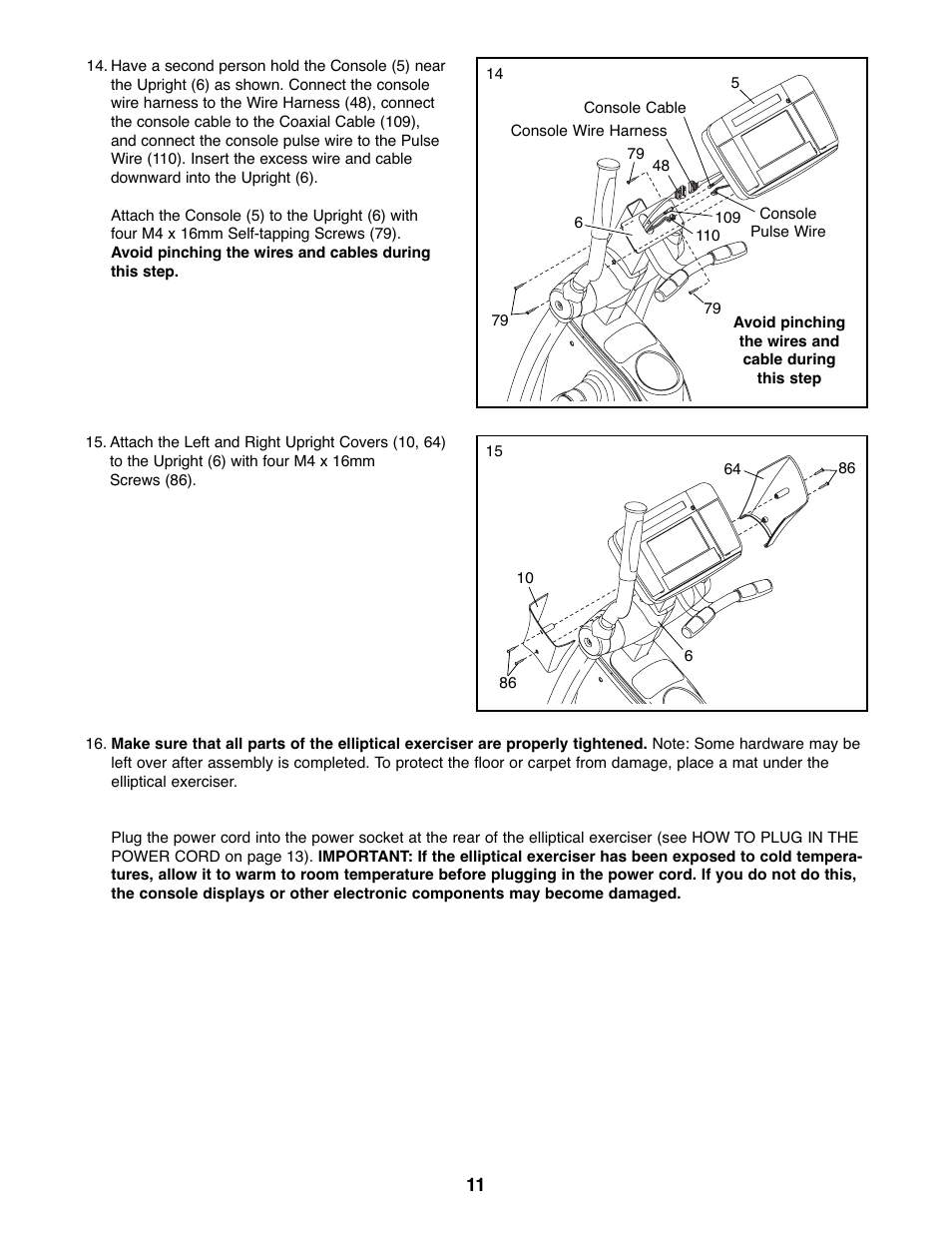 Healthrider 8.5ex Crosstrainer HREL8806.1 User Manual | Page 11 / 32