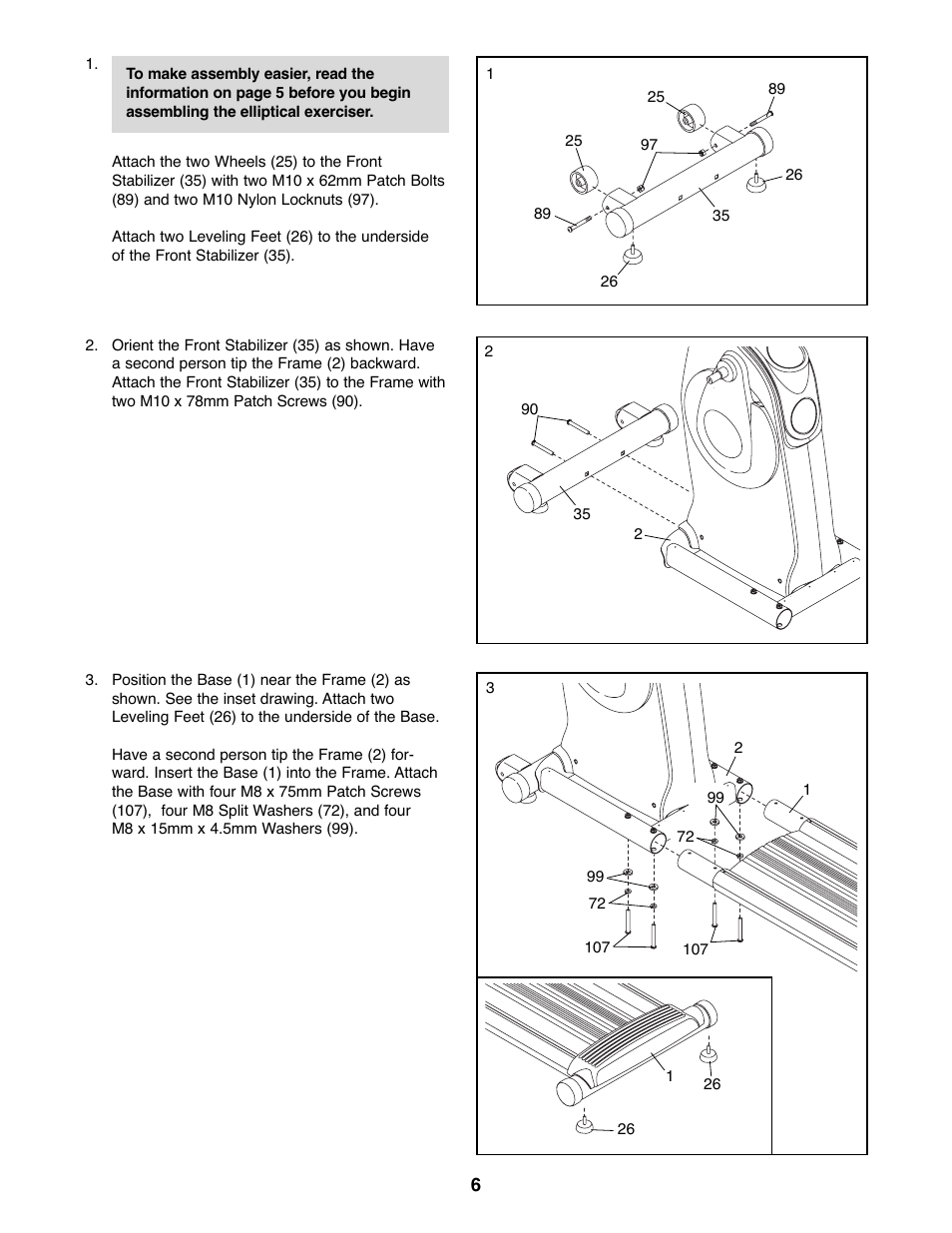 Healthrider 8.5ex Crosstrainer HREL8806.1 User Manual | Page 6 / 32
