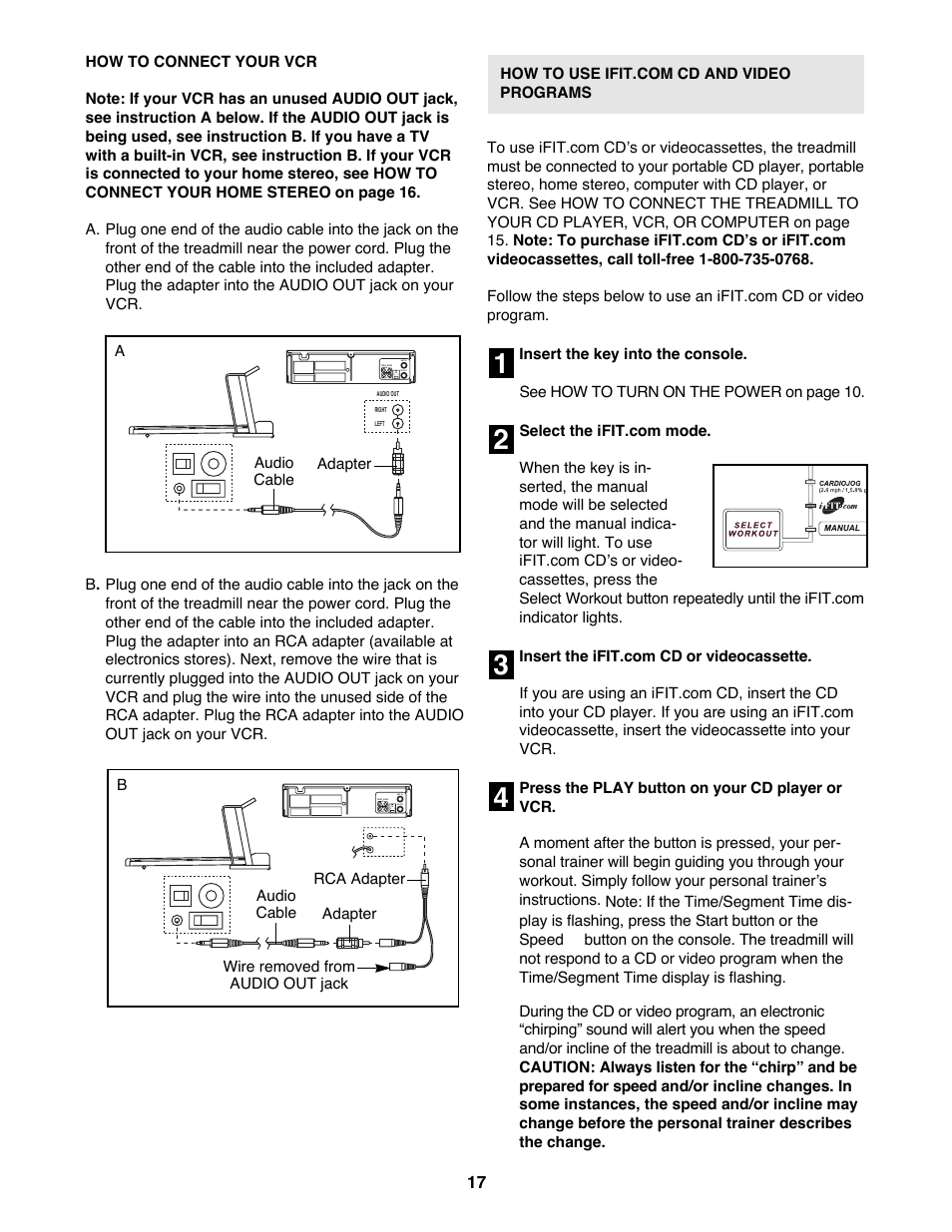 Healthrider S250i HRTL06900 User Manual | Page 17 / 30