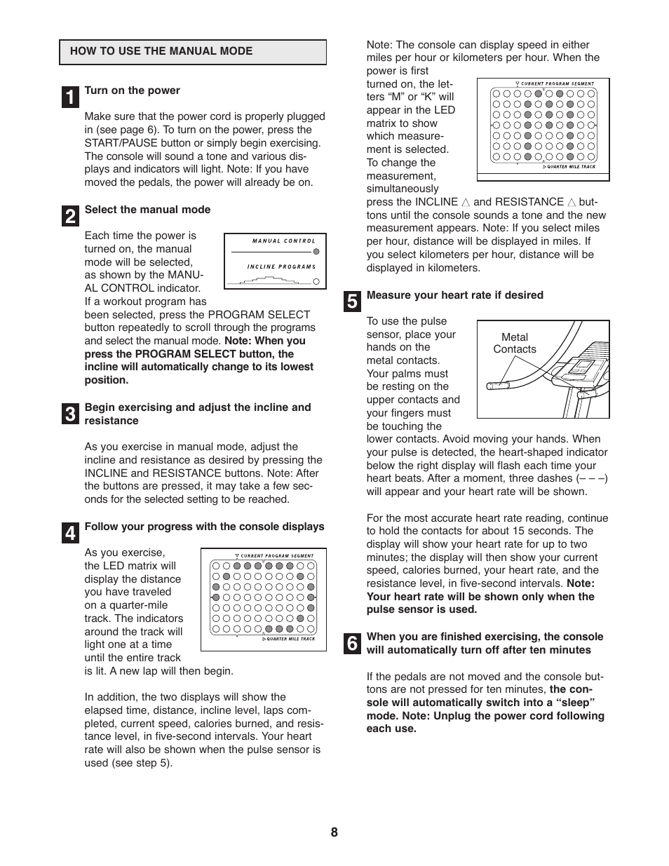 Healthrider E660 HREL09982 User Manual | Page 8 / 16