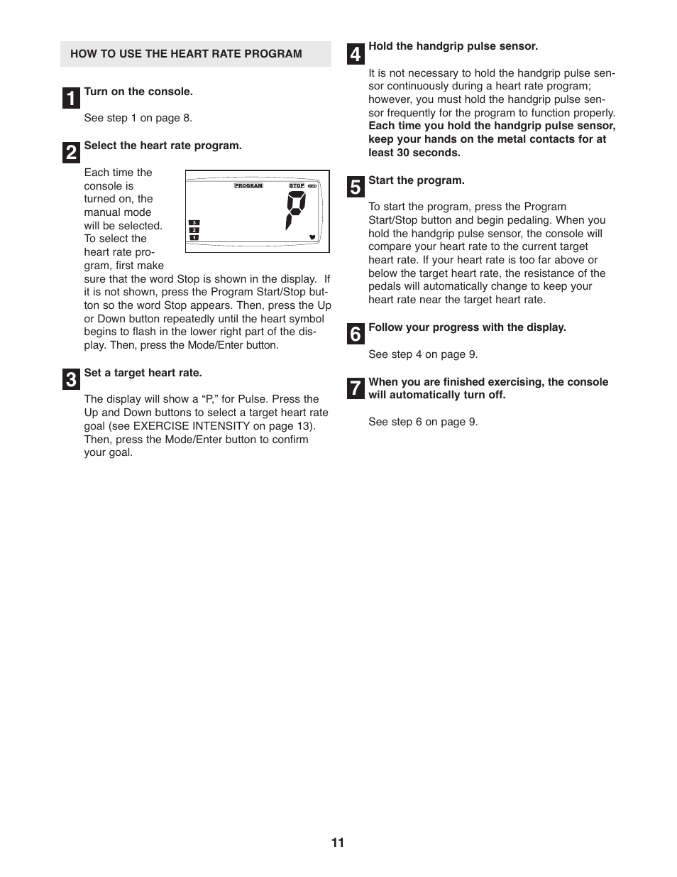 Healthrider HREX1395.0 User Manual | Page 11 / 16