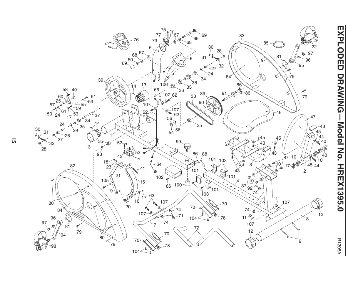 Healthrider HREX1395.0 User Manual | Page 15 / 16