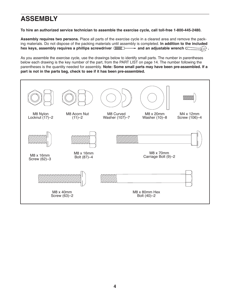 Assembly | Healthrider HREX1395.0 User Manual | Page 4 / 16