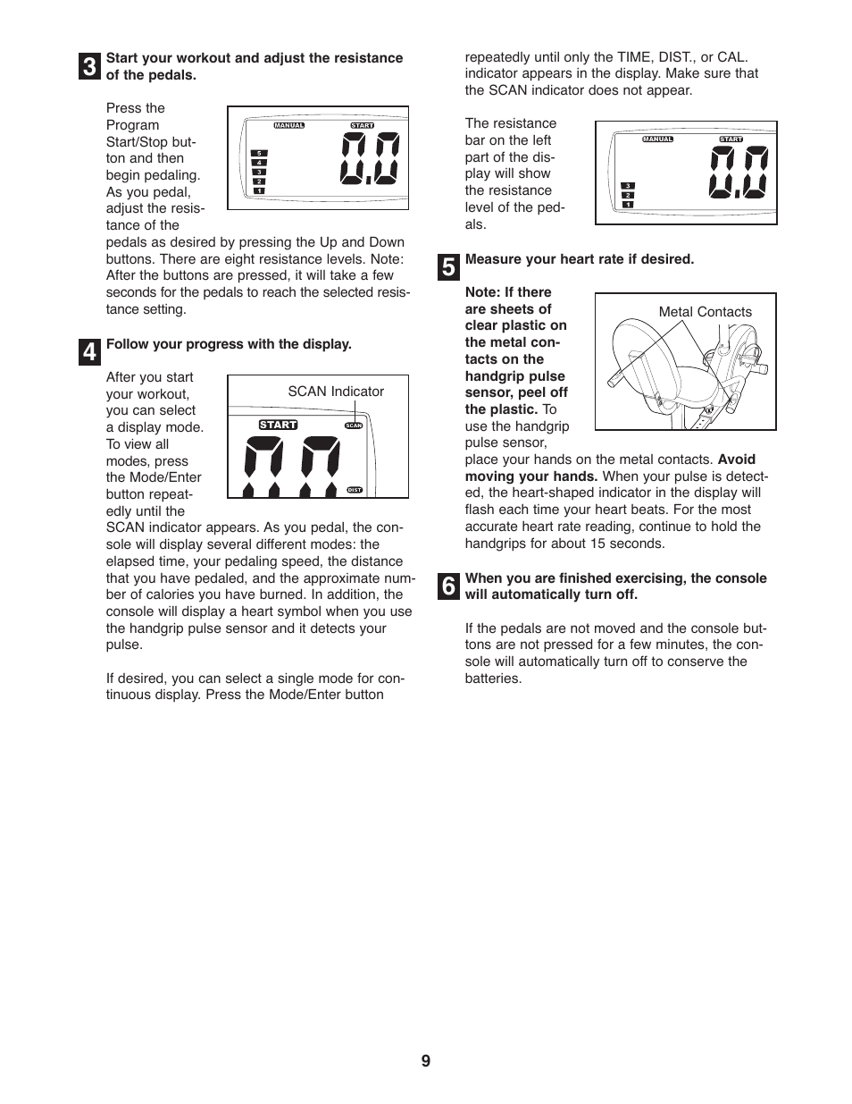 Healthrider HREX1395.0 User Manual | Page 9 / 16