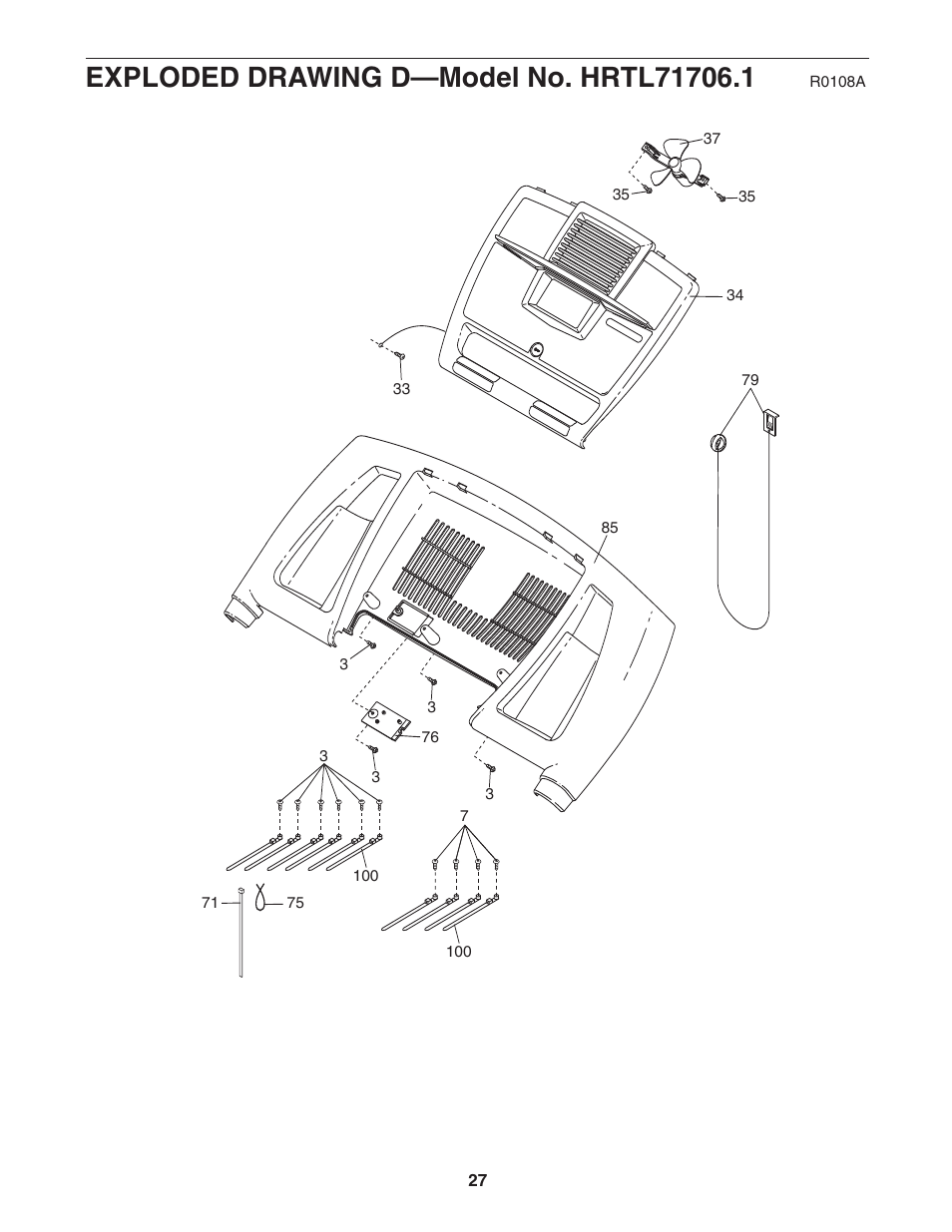 Healthrider H500i User Manual | Page 27 / 28