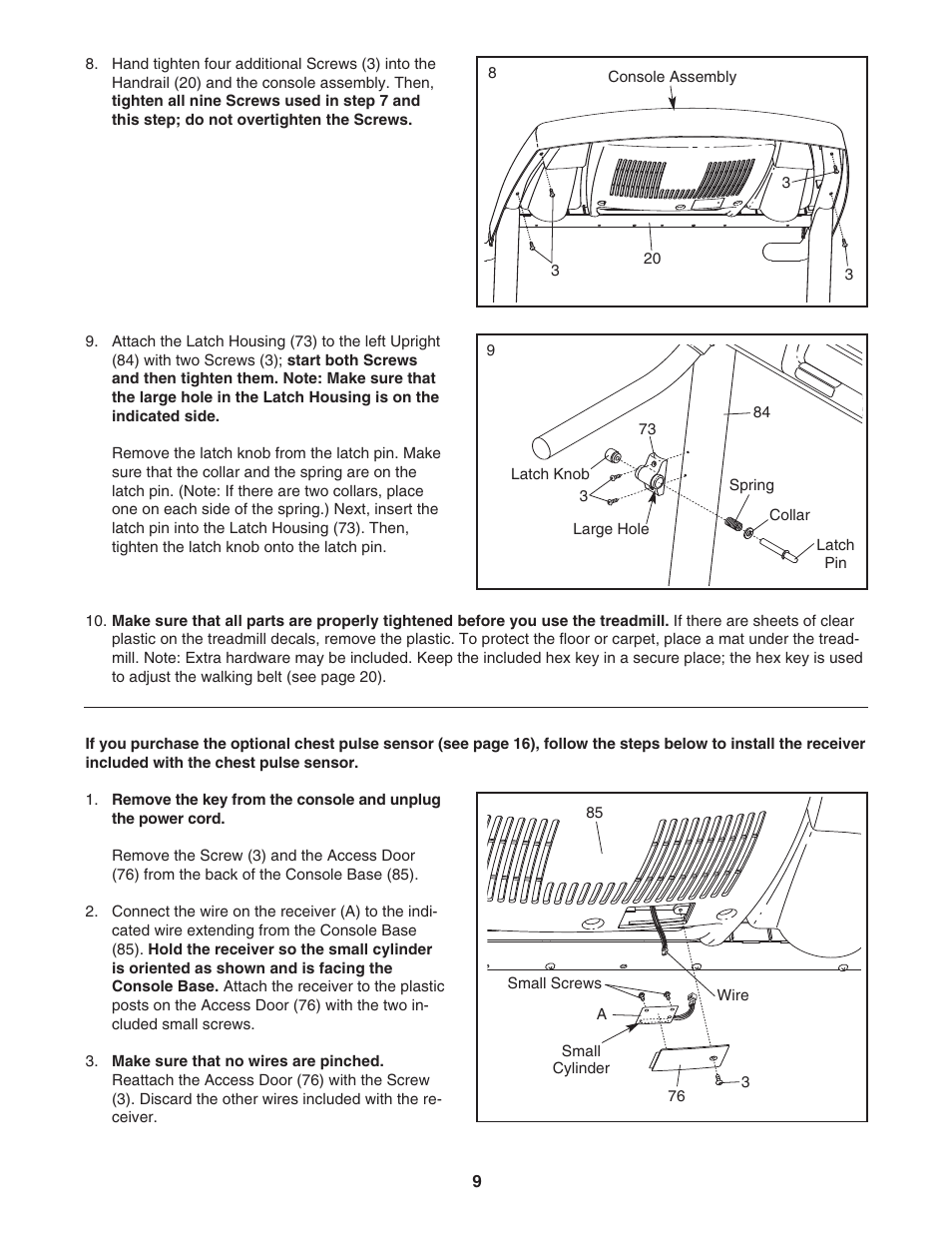 Healthrider H500i User Manual | Page 9 / 28