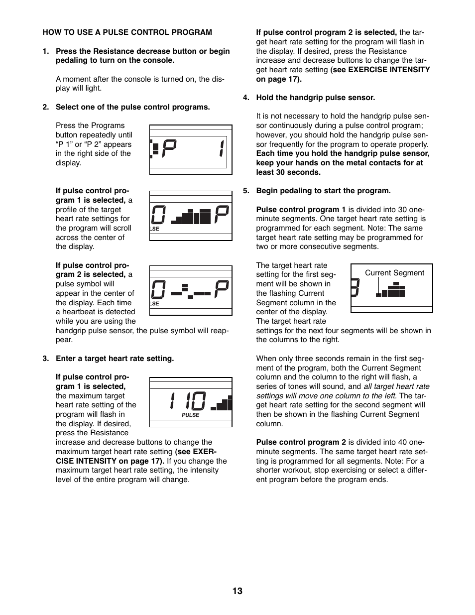 Healthrider C535E Elliptical Exerciser HREL32907.0 User Manual | Page 13 / 24