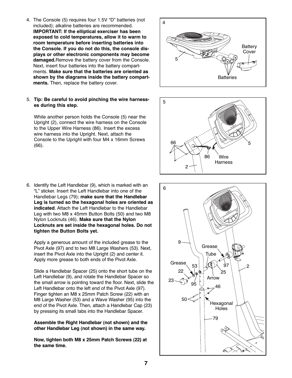 Healthrider C535E Elliptical Exerciser HREL32907.0 User Manual | Page 7 / 24