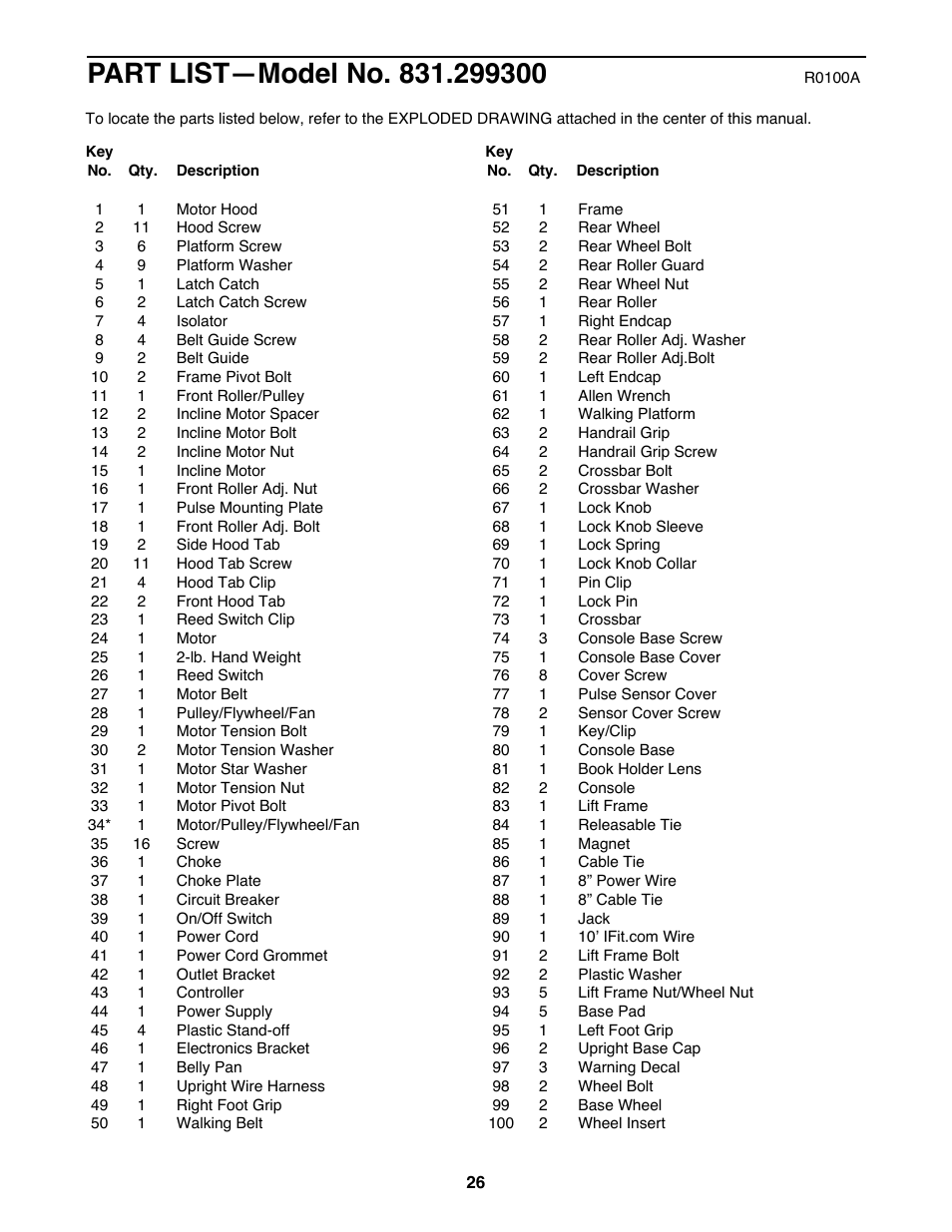 Healthrider 831.299300 User Manual | Page 26 / 30