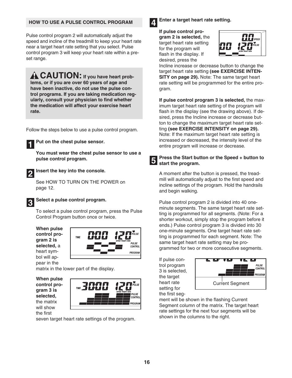 Caution | Healthrider HATL51205.0 User Manual | Page 16 / 34