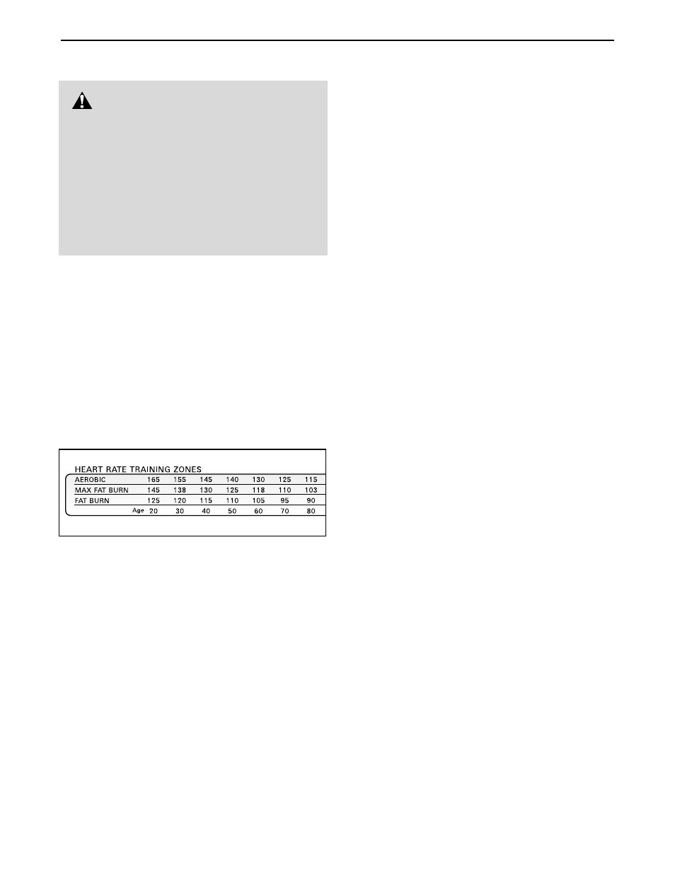 Conditioning guidelines, Warning | Healthrider HRTL08011 User Manual | Page 25 / 31