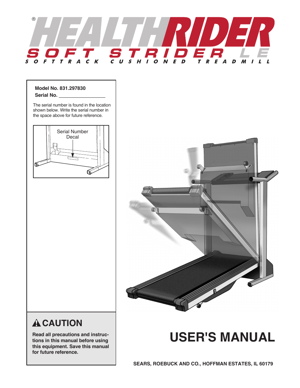Healthrider 831.297830 User Manual | 19 pages