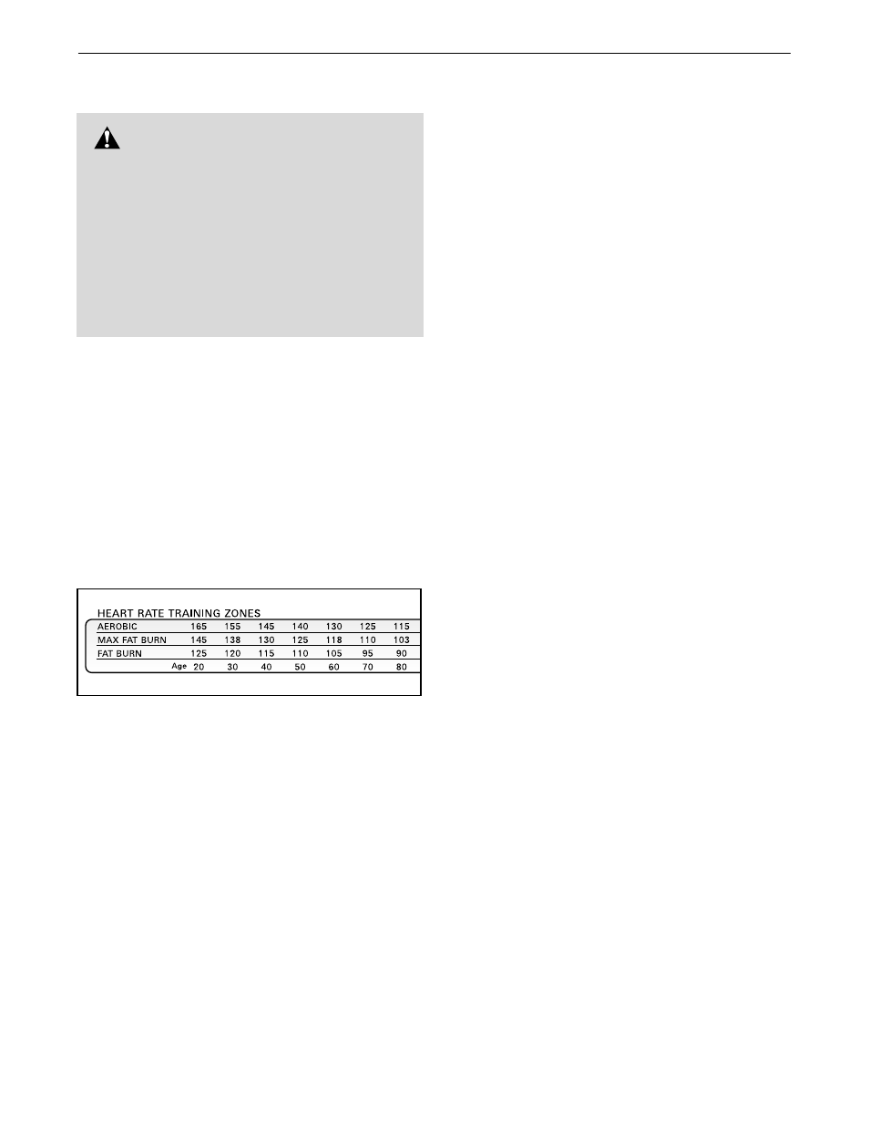 Exercise guidelines warning | Healthrider HRTL12910 User Manual | Page 25 / 30