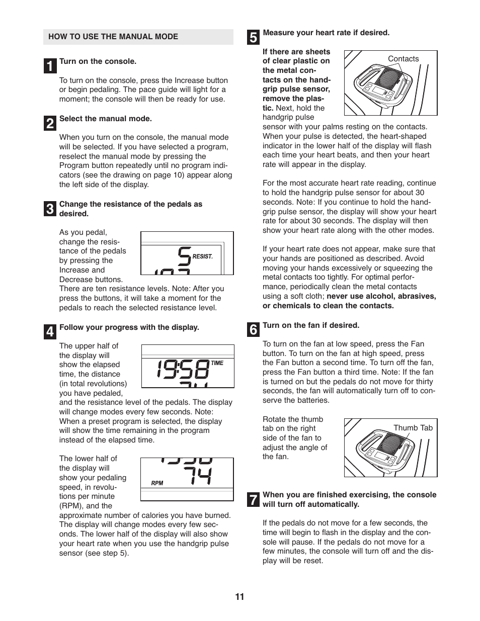 Healthrider C515e HREL3006.0 User Manual | Page 11 / 20