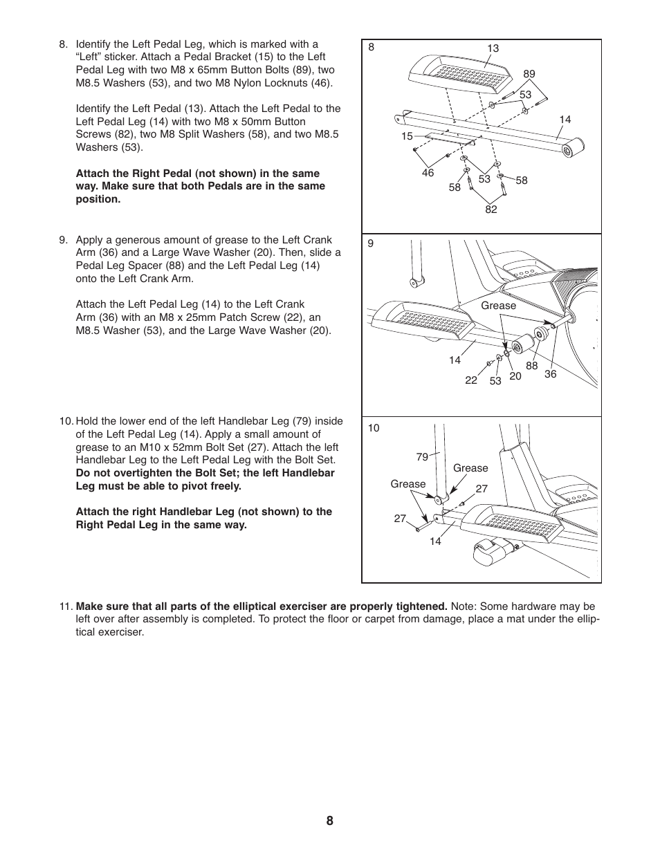 Healthrider C515e HREL3006.0 User Manual | Page 8 / 20