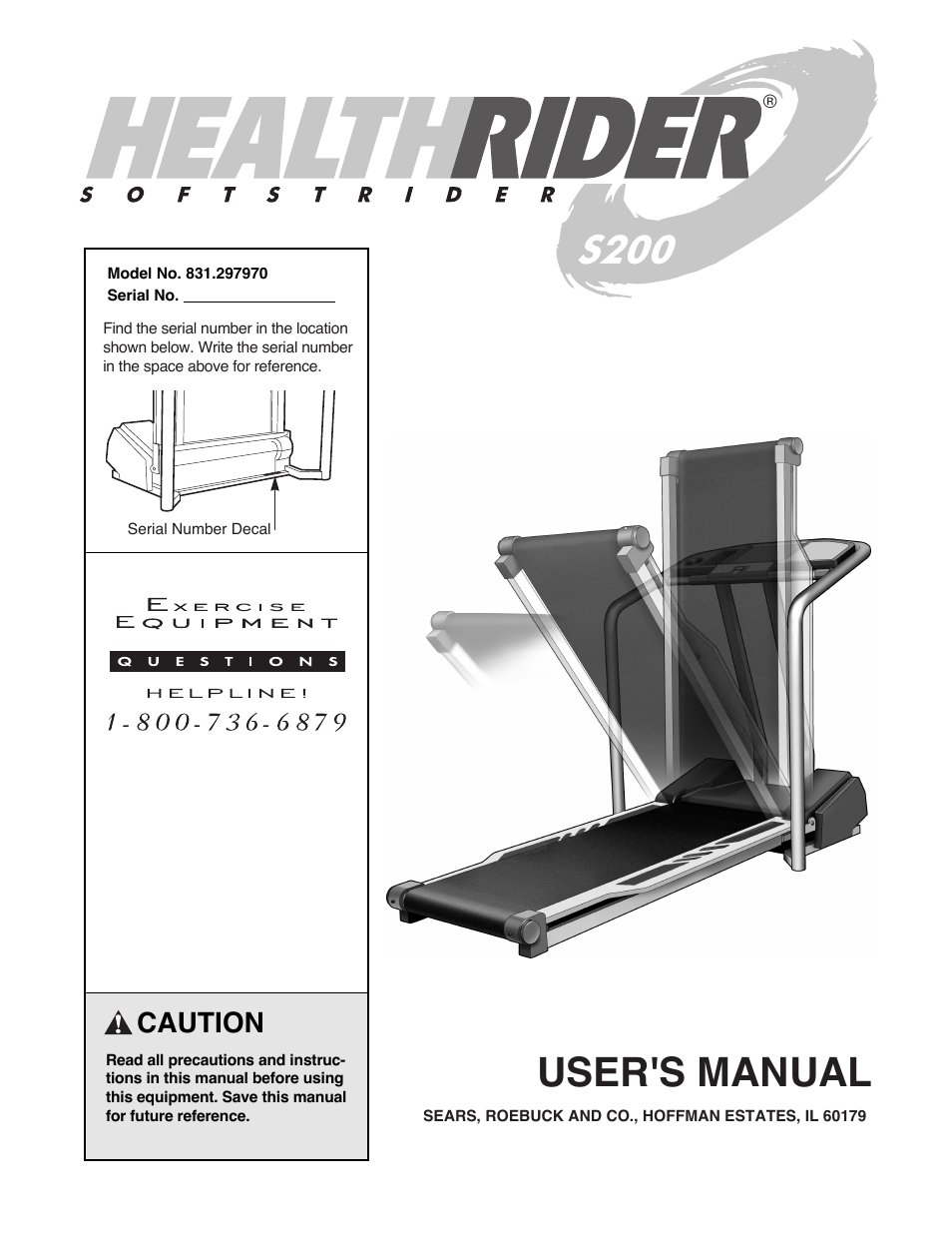 Healthrider 831.297970 User Manual | 22 pages