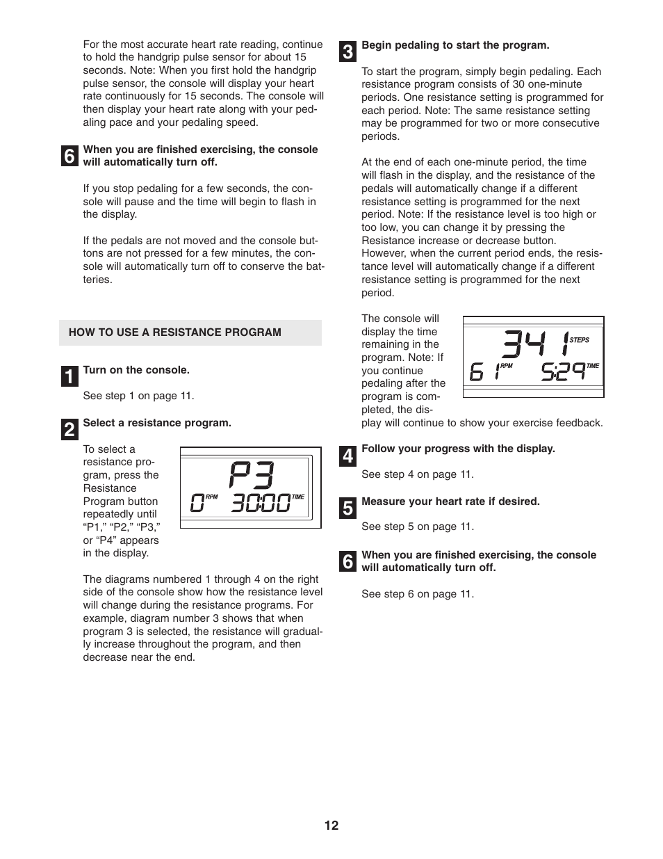 Healthrider C225e HRMSEL2105.0 User Manual | Page 12 / 20