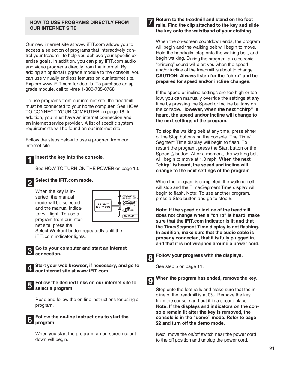 Healthrider HRTL16900 User Manual | Page 21 / 34