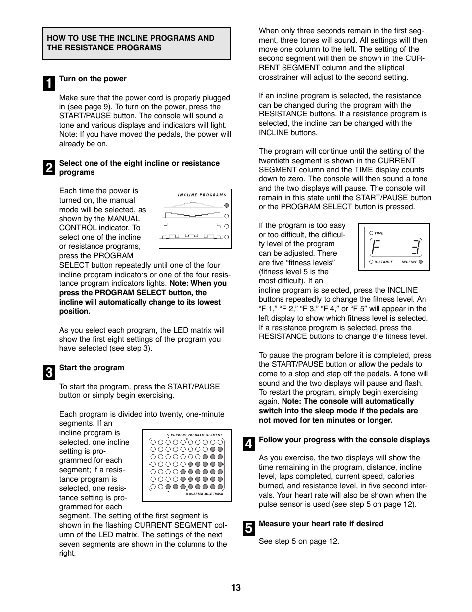 Healthrider E660 Elliptical Crosstrainer HREL09984 User Manual | Page 13 / 20