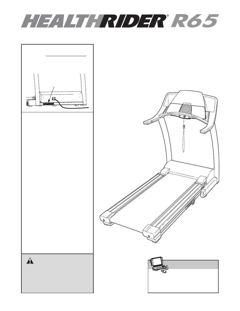 Healthrider R65 HRTL71830 User Manual | 34 pages