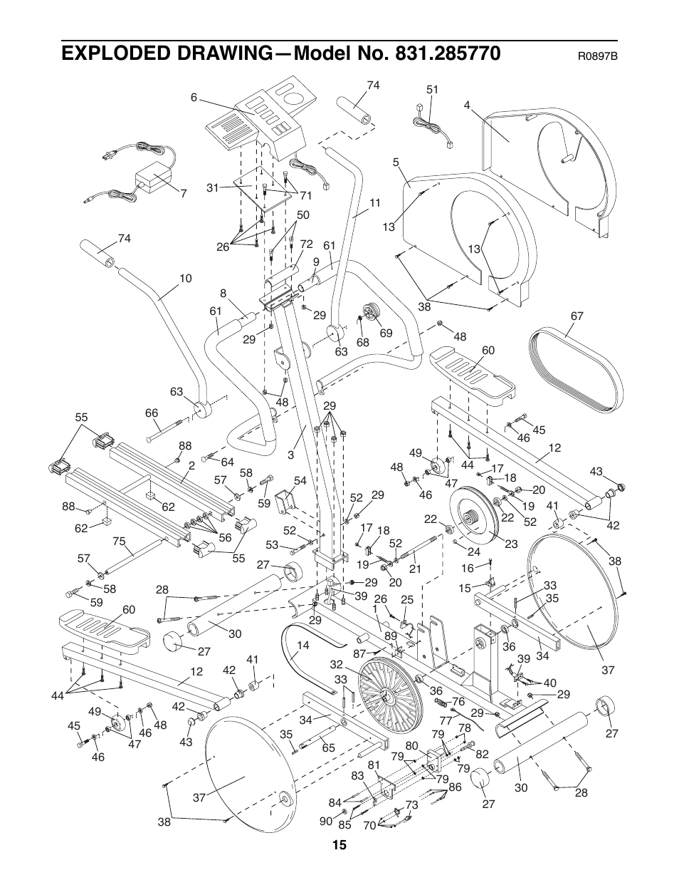 Healthrider 831.285770 User Manual | Page 15 / 16