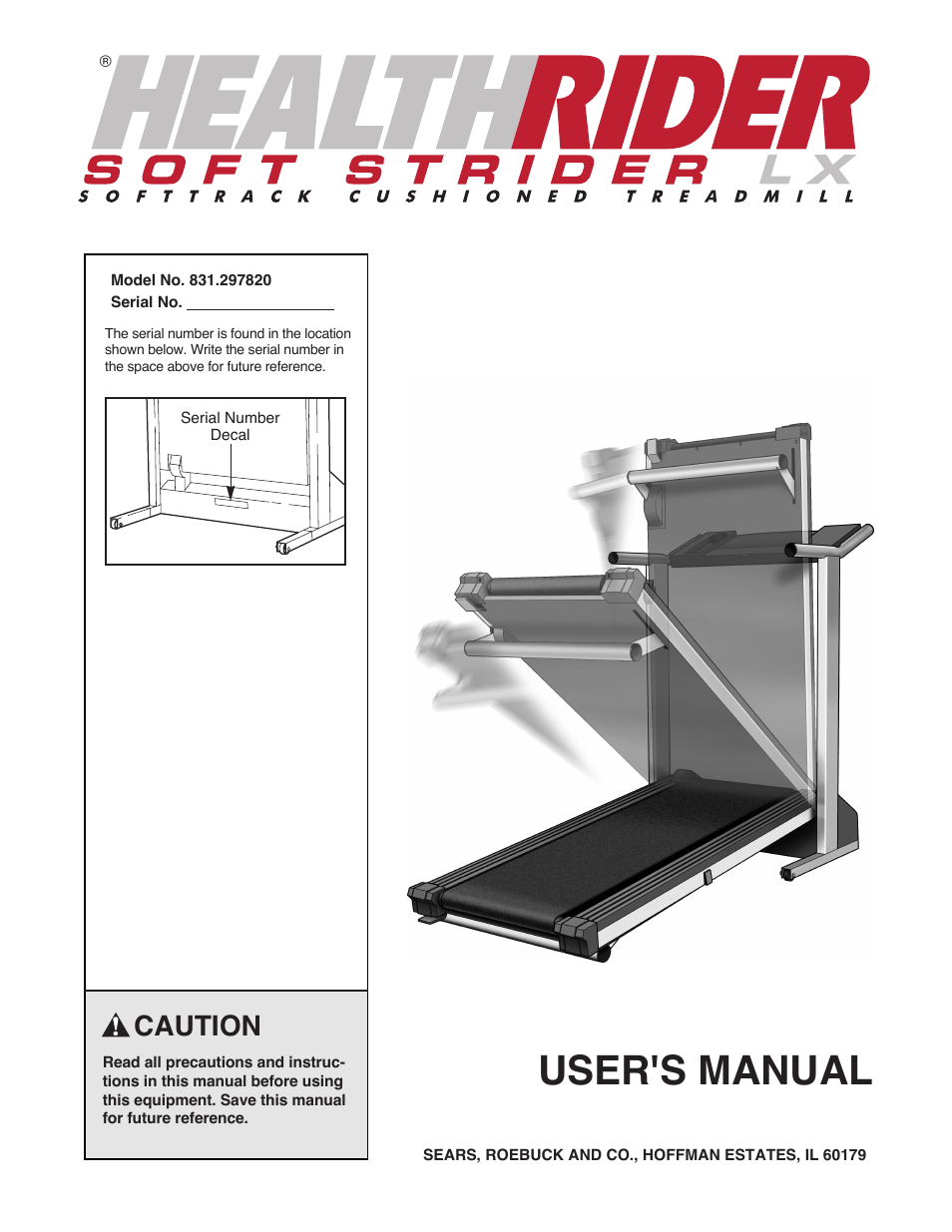 Healthrider 831.297820 S User Manual | 19 pages