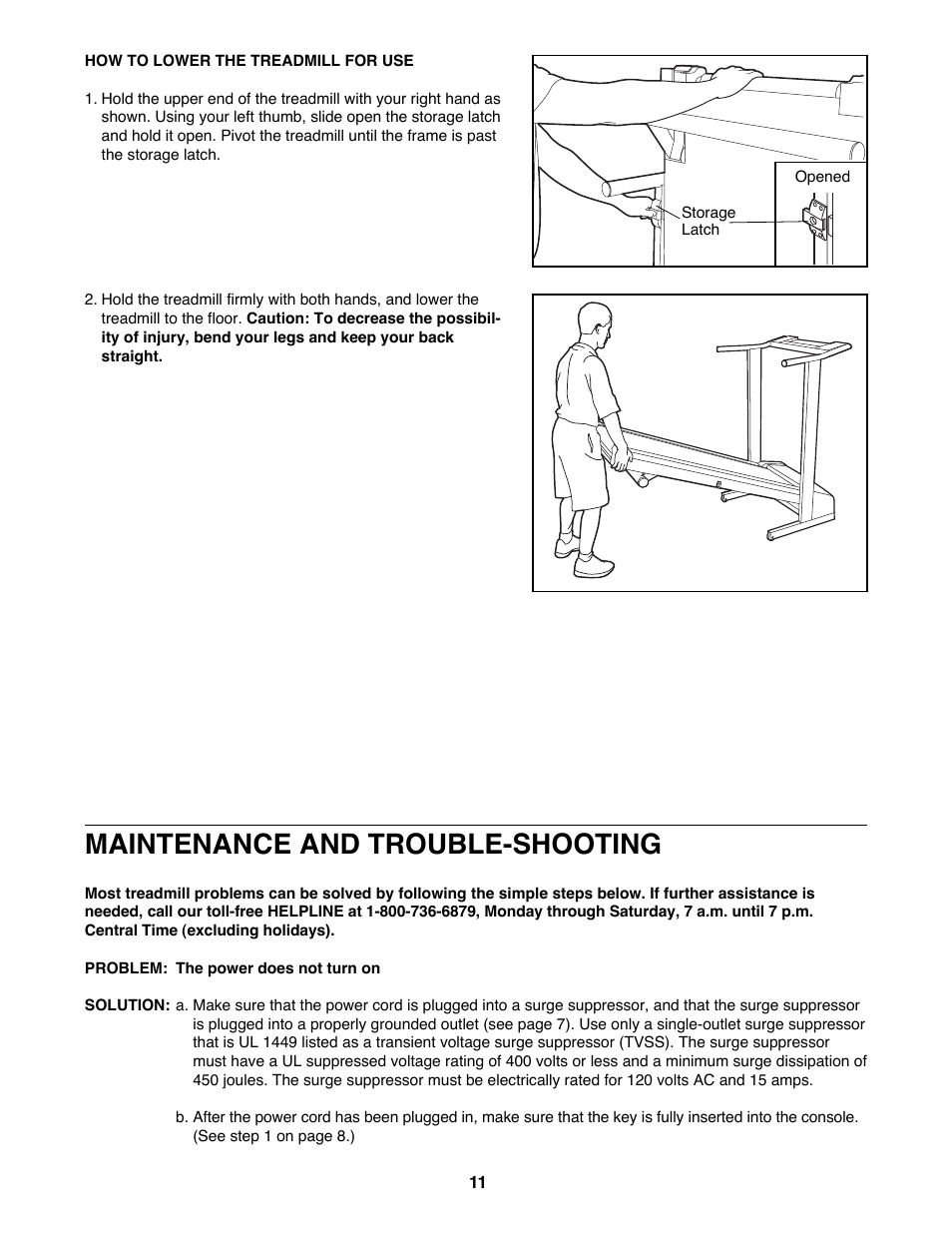 Maintenance and trouble-shooting | Healthrider 831.297820 S User Manual | Page 11 / 19