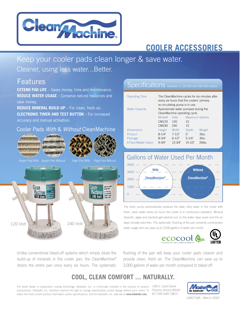AdobeAir CM240 User Manual | 1 page