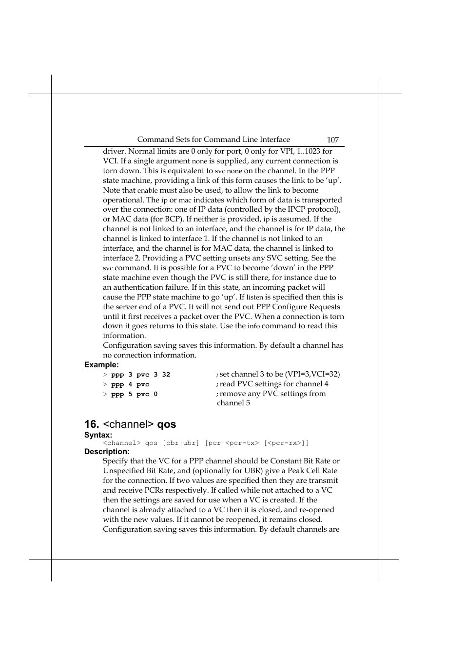 <channel> qos | Heritage Kayaks Heritage Series User Manual | Page 112 / 164
