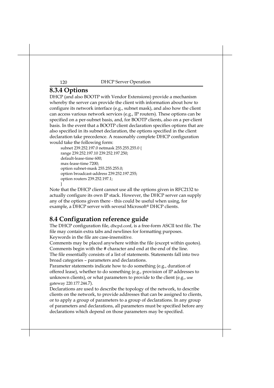 4 options, 4 configuration reference guide | Heritage Kayaks Heritage Series User Manual | Page 125 / 164
