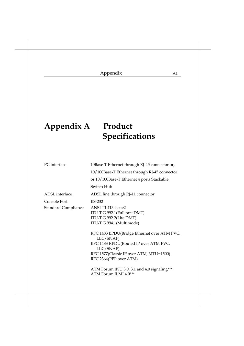 Appendix a product specifications | Heritage Kayaks Heritage Series User Manual | Page 148 / 164
