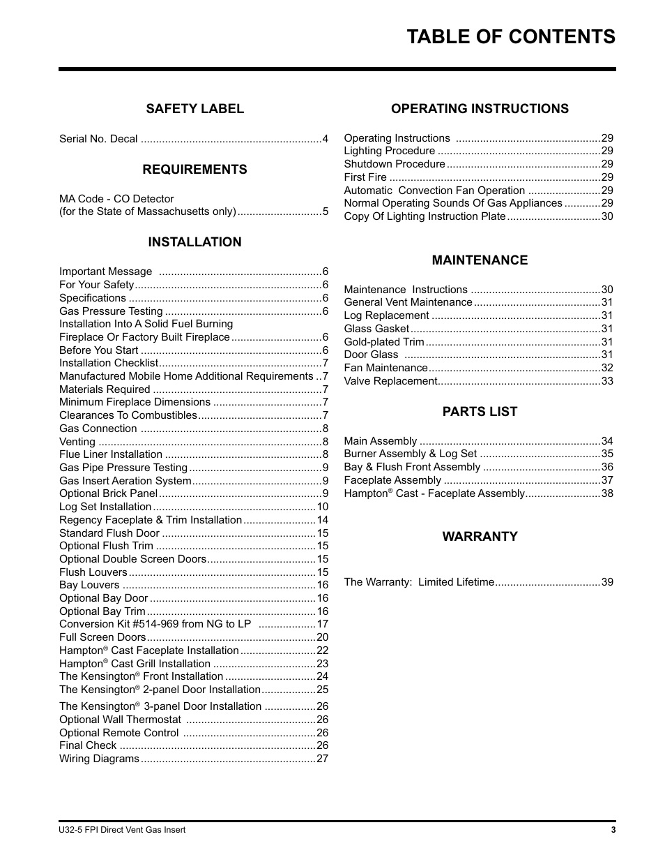Hampton Direct U32 User Manual | Page 3 / 40