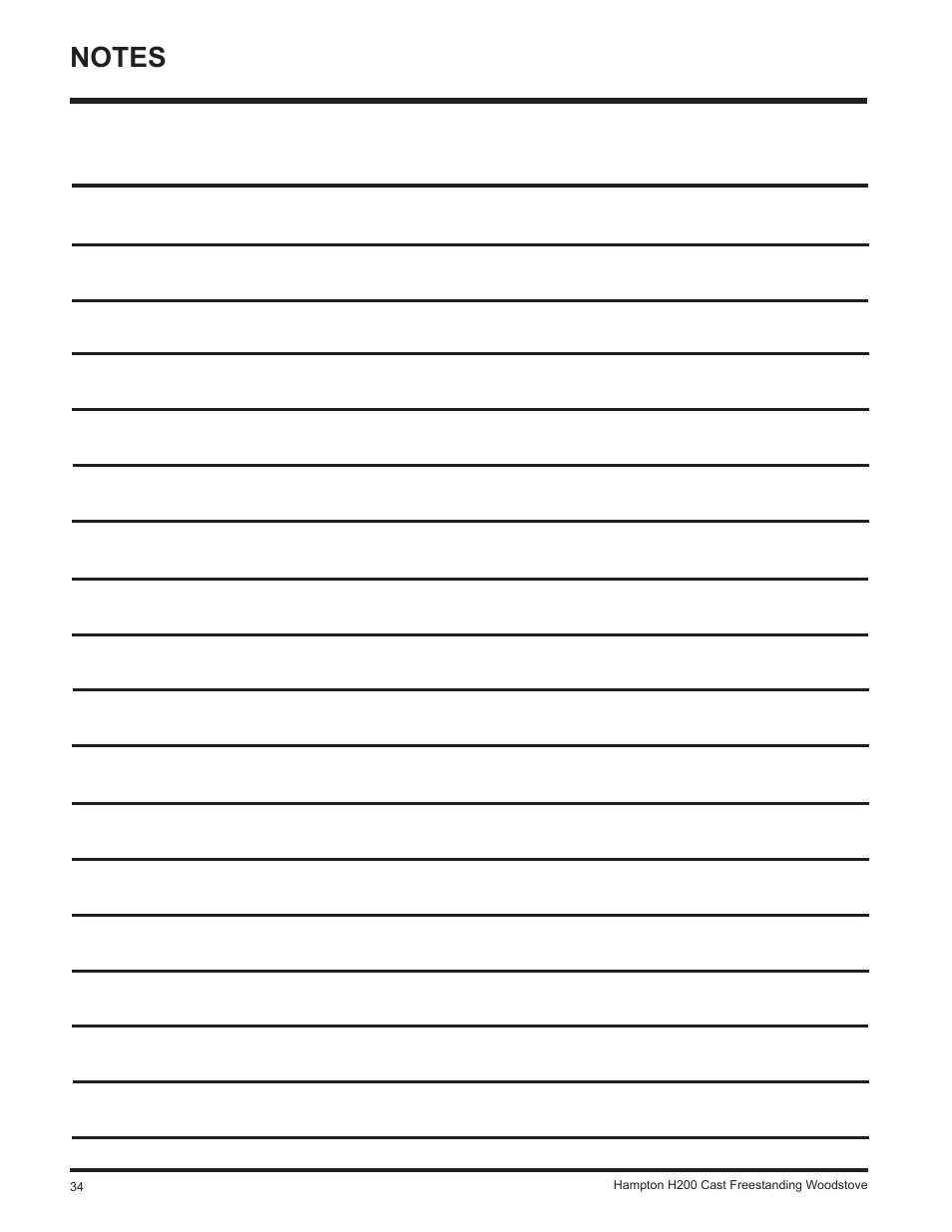 Hampton Direct H200 User Manual | Page 34 / 36