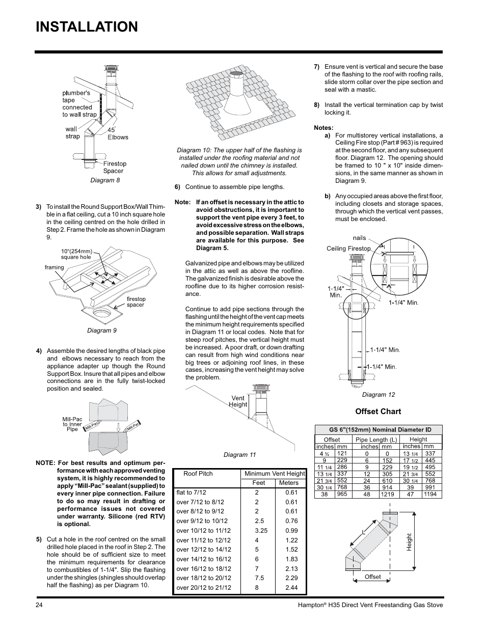 Installation | Hampton Direct H35-NG1 User Manual | Page 24 / 48