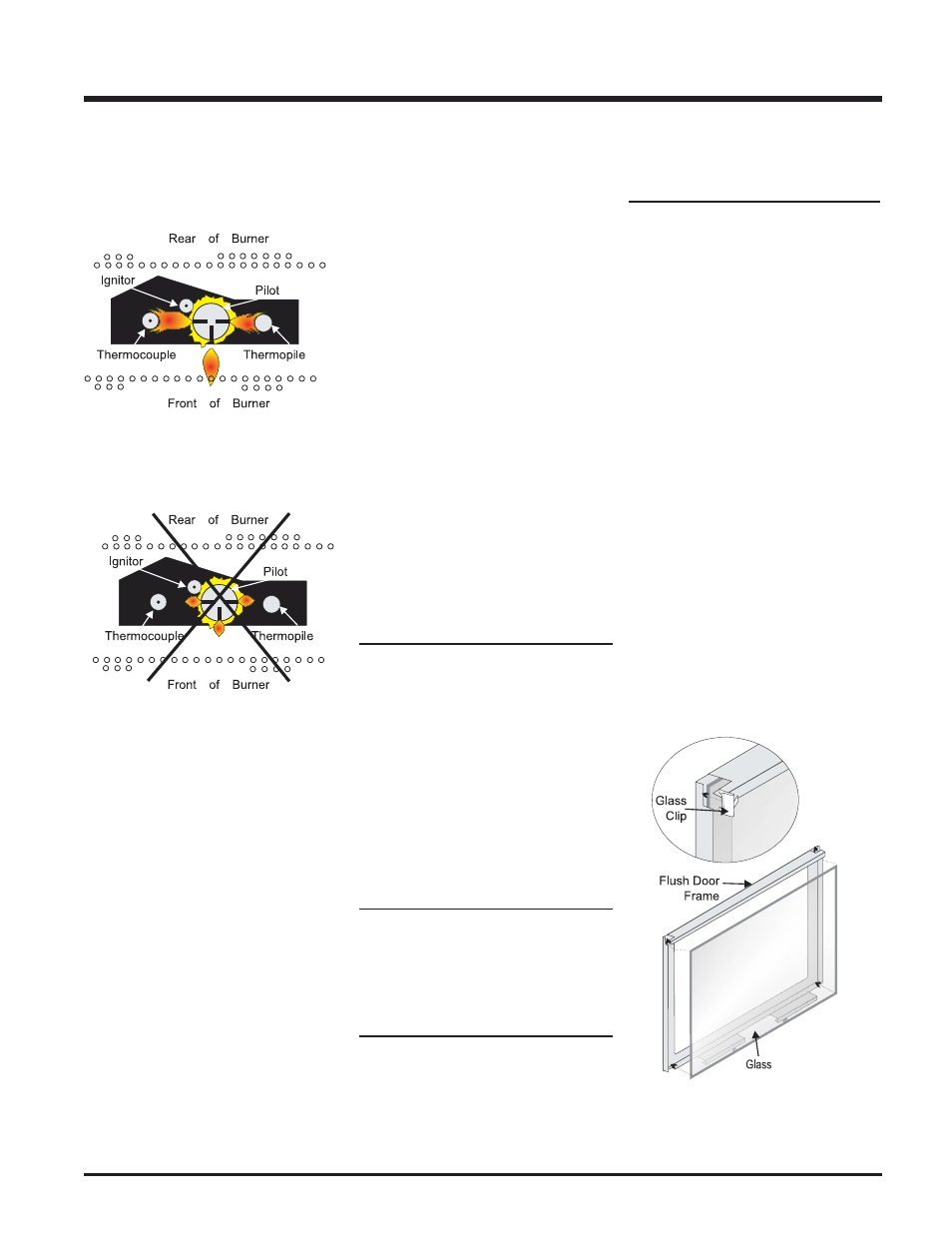 Maintenance, General vent maintenance, Log replacement | Glass gasket, Gold-plated trim, Door glass | Hampton Direct U32-LP2 User Manual | Page 19 / 28