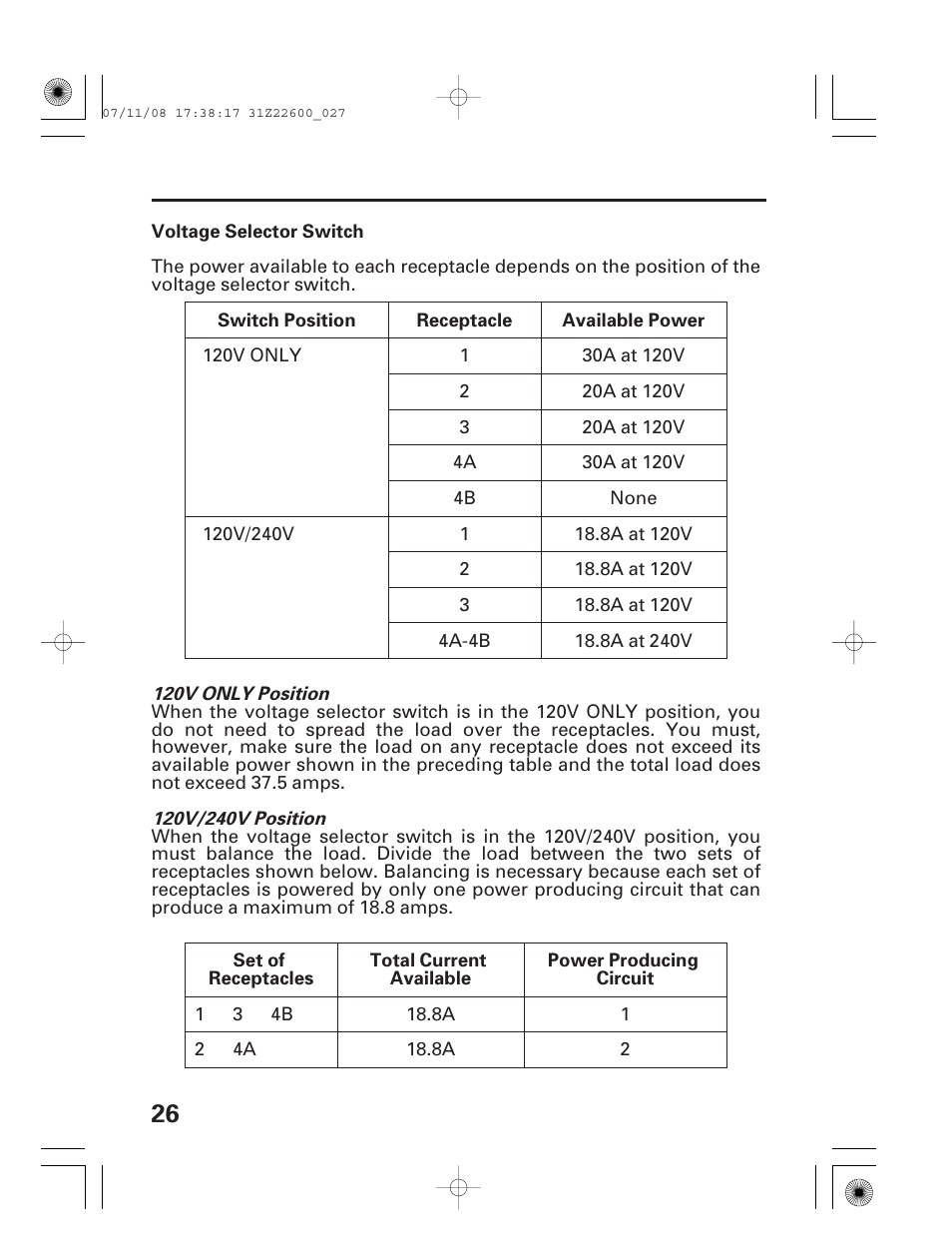 Eb5000x voltage selector switch | HONDA EB5000X User Manual | Page 28 / 71