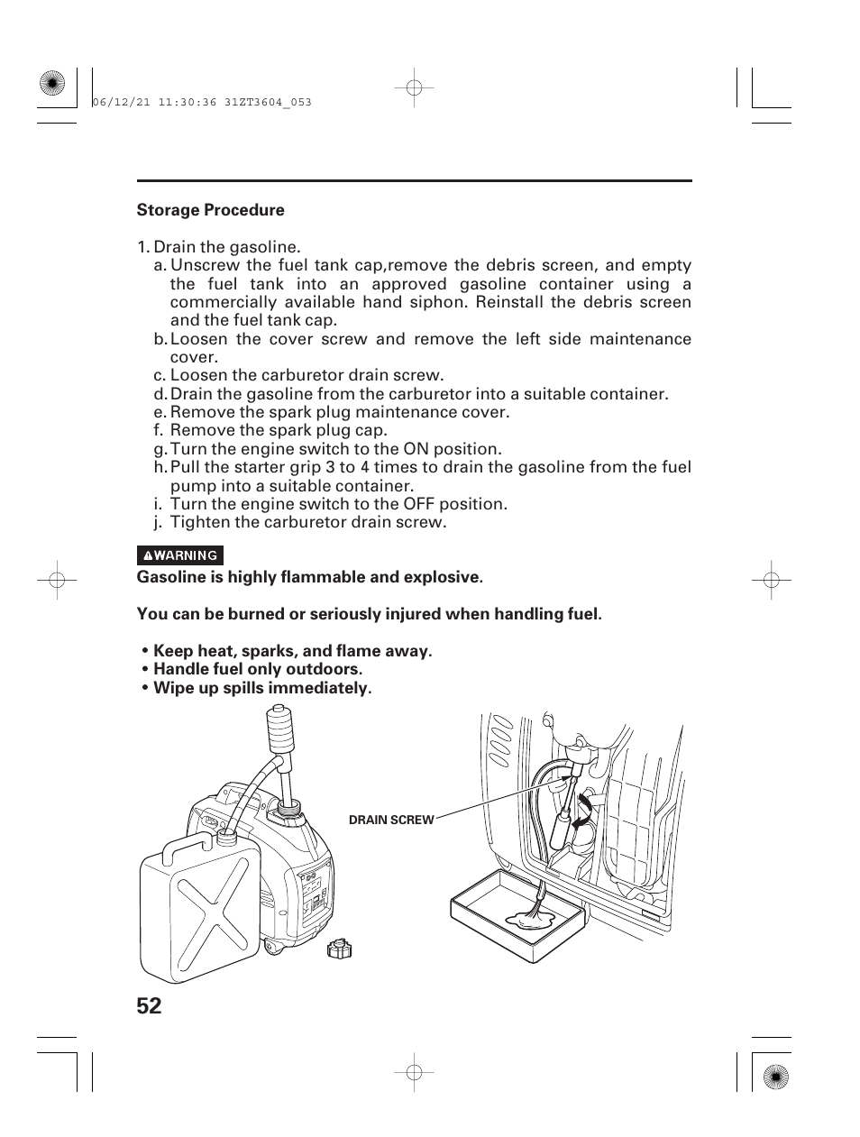 HONDA EU 1000i User Manual | Page 54 / 75