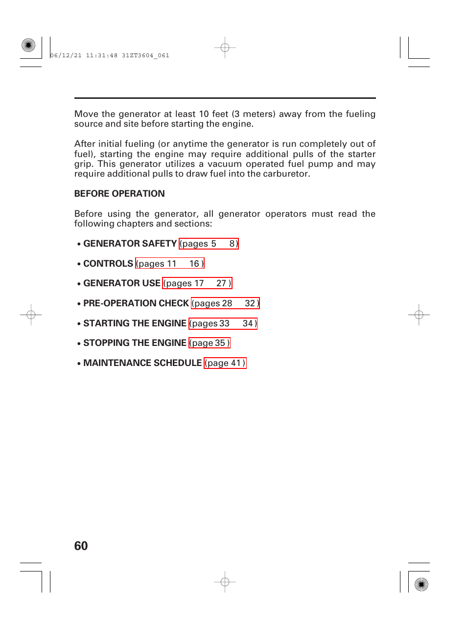 HONDA EU 1000i User Manual | Page 62 / 75