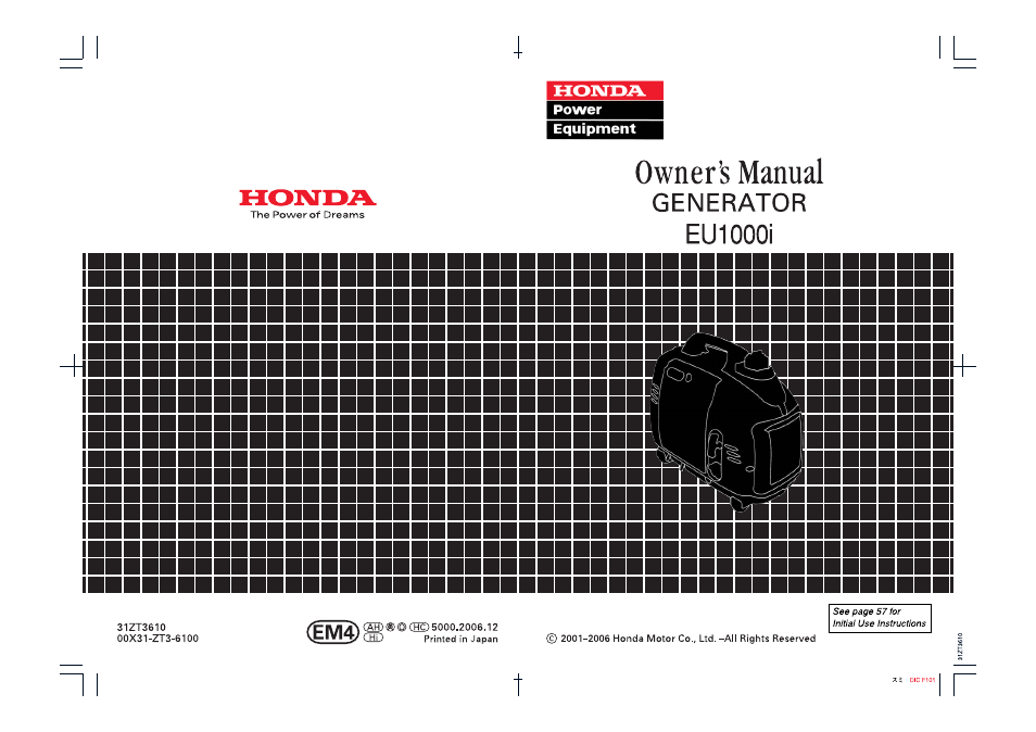 HONDA EU 1000i User Manual | Page 75 / 75
