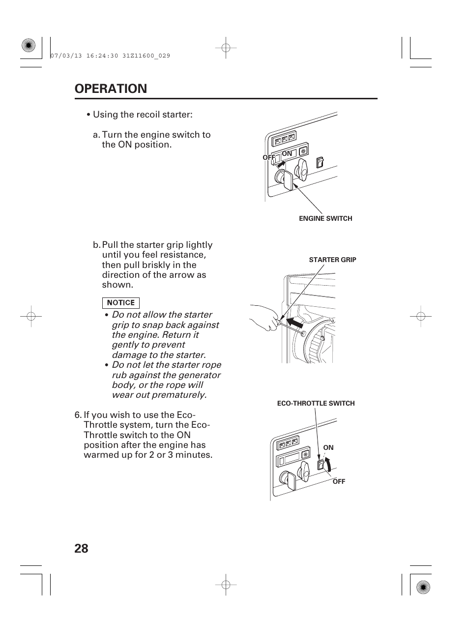 28 operation | HONDA EM6500is User Manual | Page 30 / 100