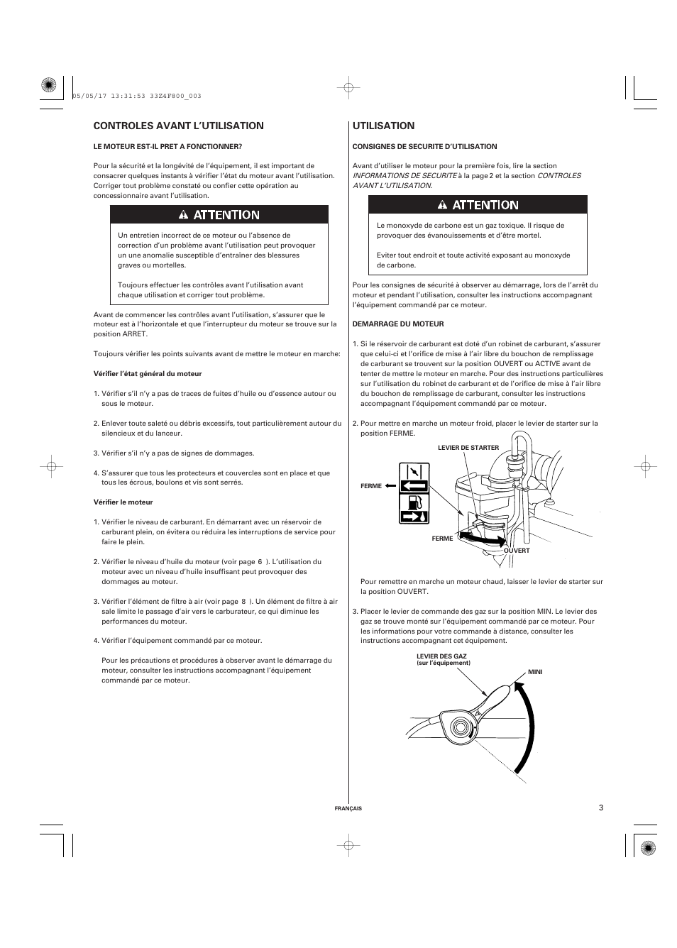 HONDA GX120 User Manual | Page 18 / 43