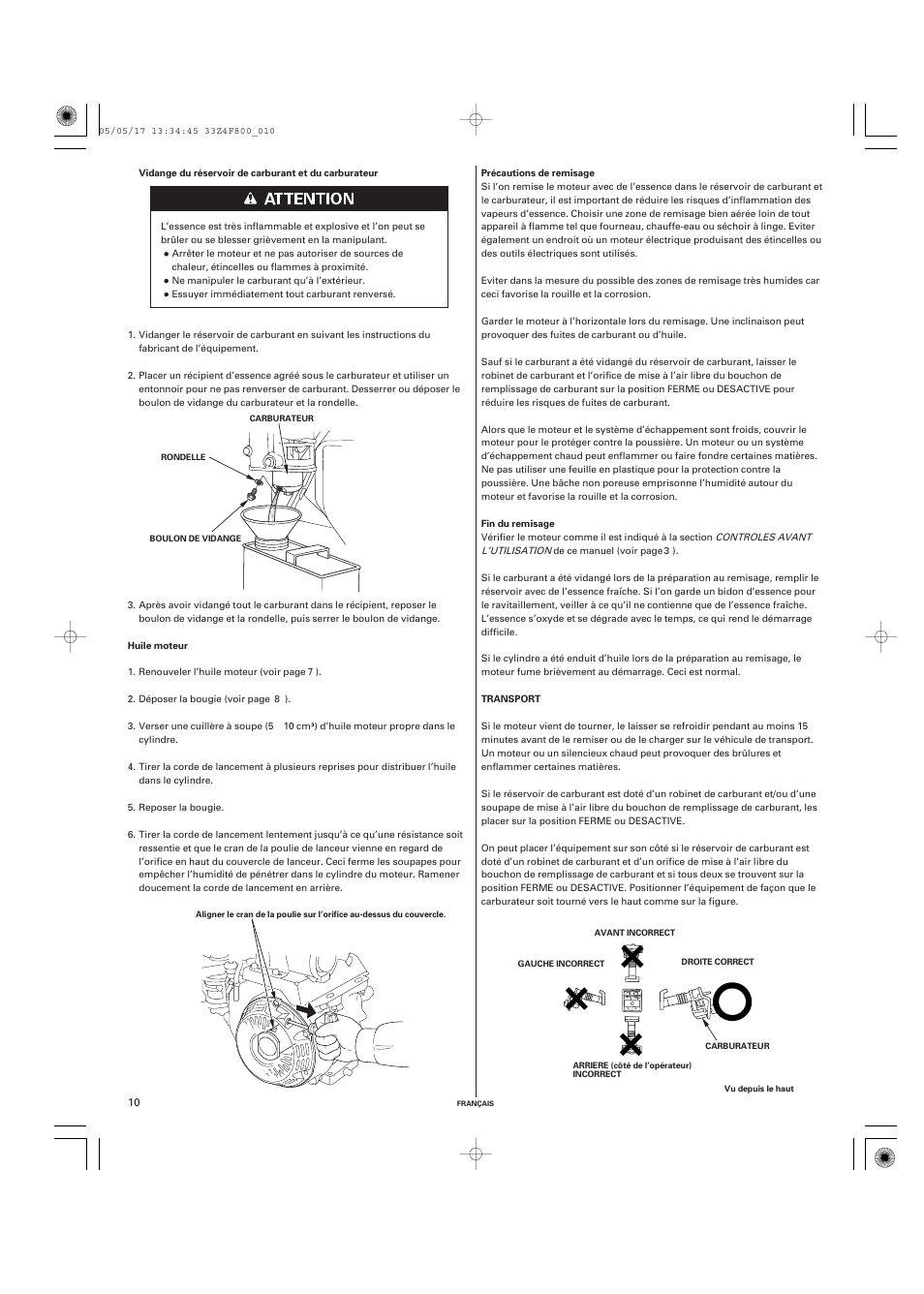 HONDA GX120 User Manual | Page 25 / 43