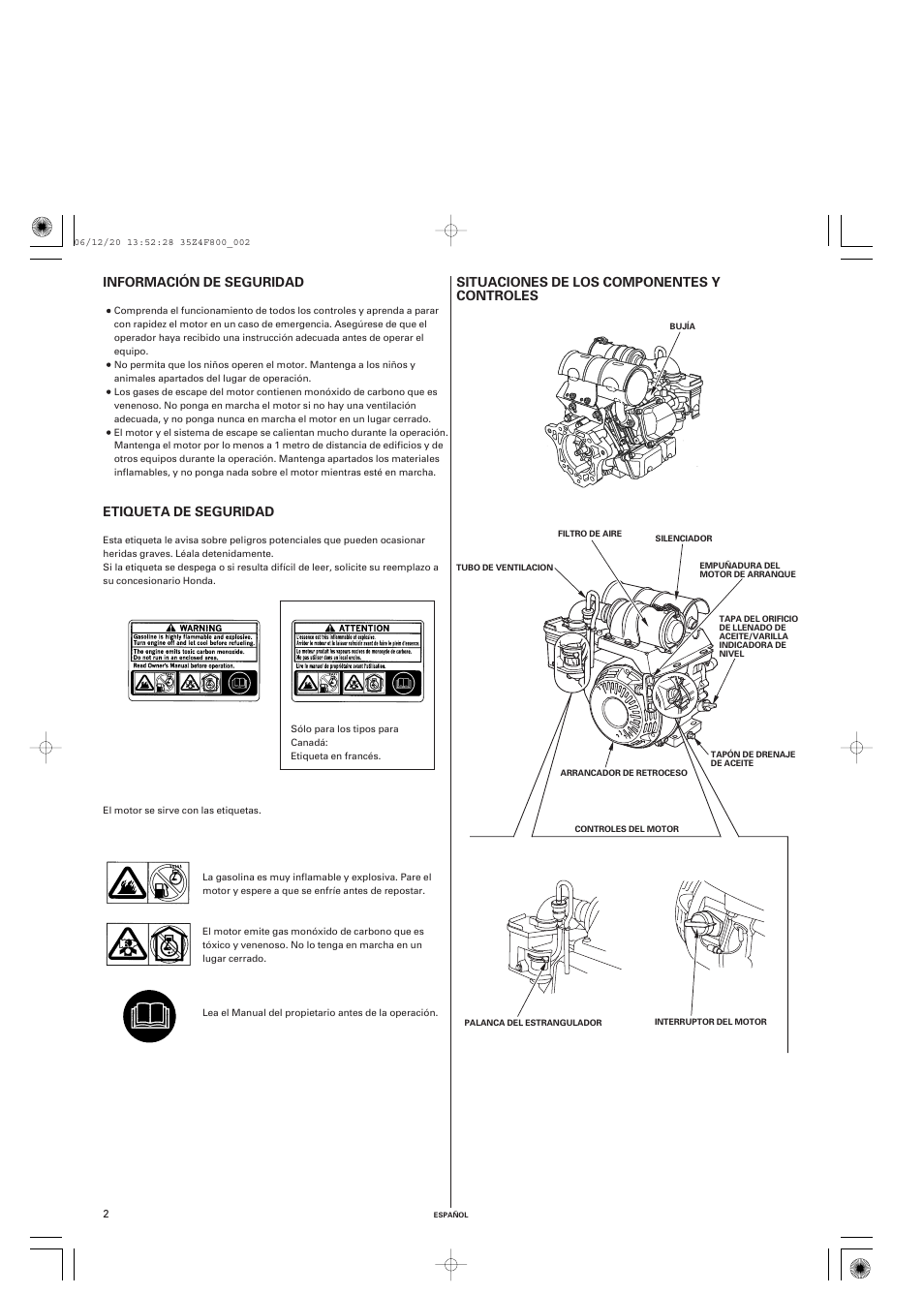 HONDA GX120 User Manual | Page 31 / 43