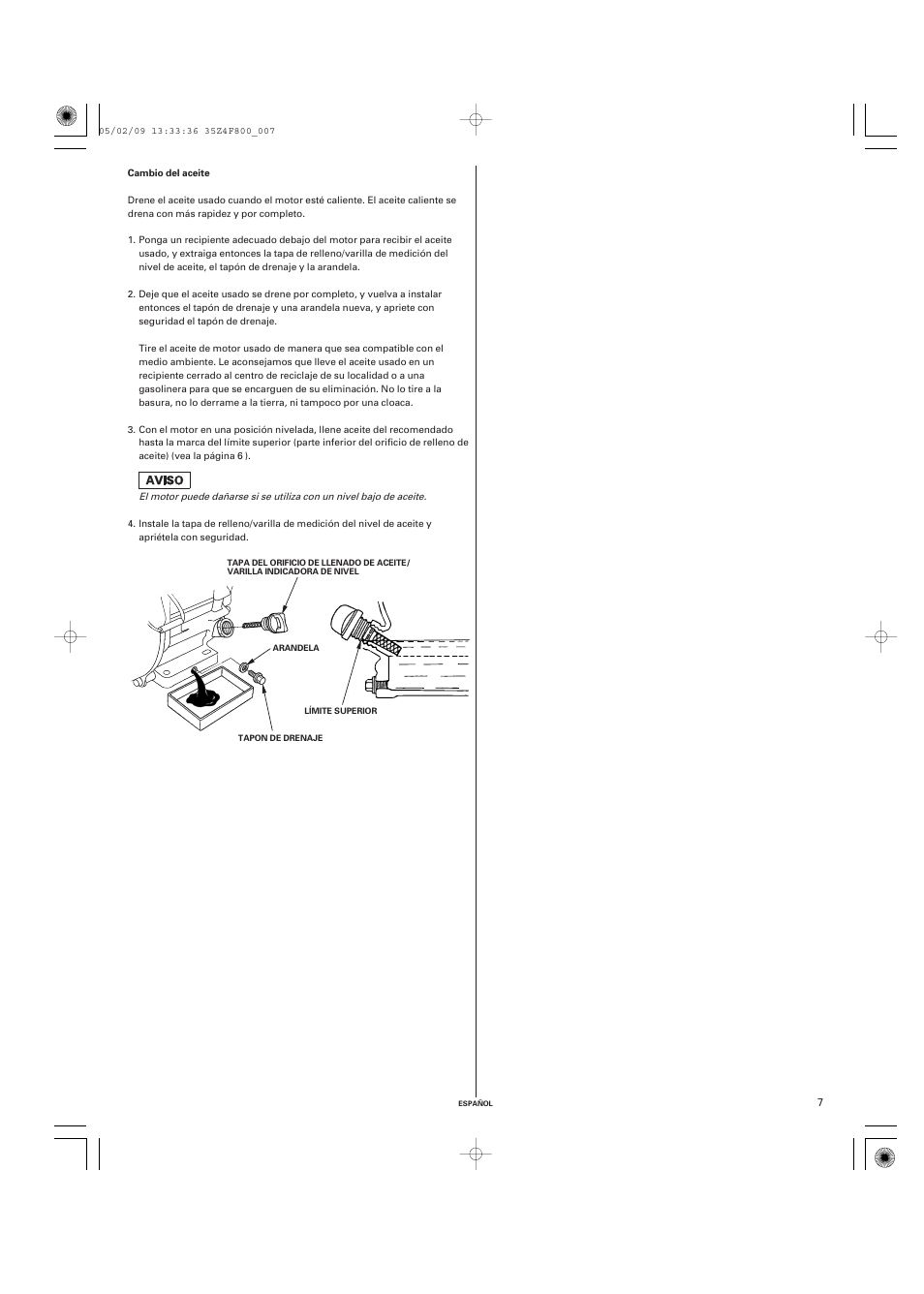 HONDA GX120 User Manual | Page 36 / 43