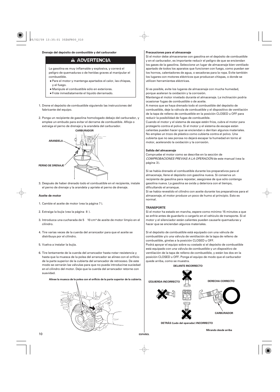 HONDA GX120 User Manual | Page 39 / 43