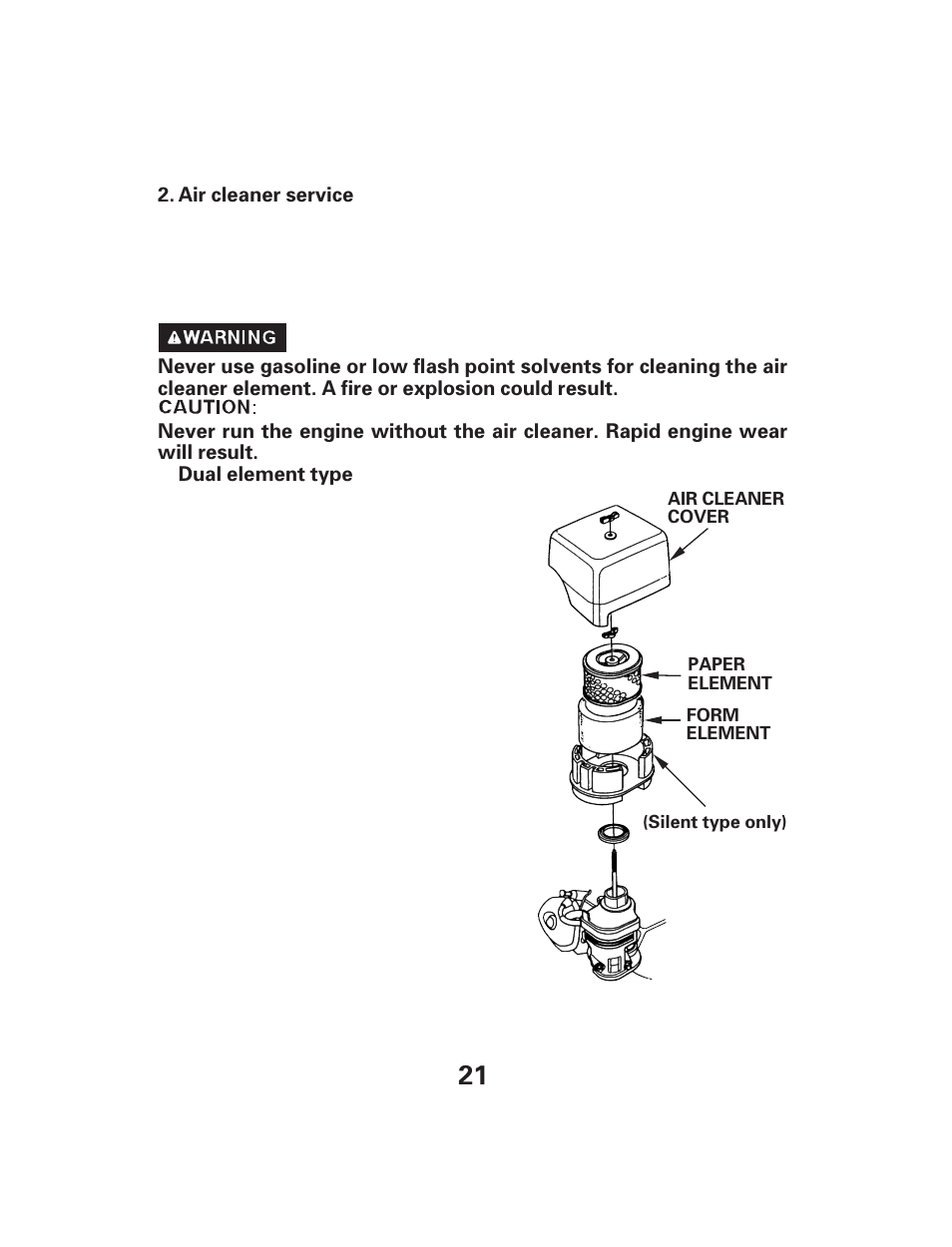 HONDA GX340 User Manual | Page 21 / 33