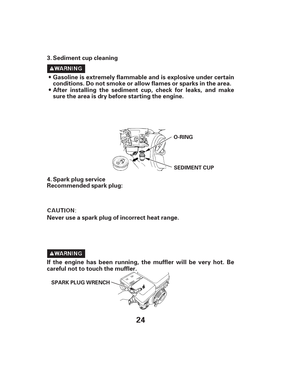 HONDA GX340 User Manual | Page 24 / 33
