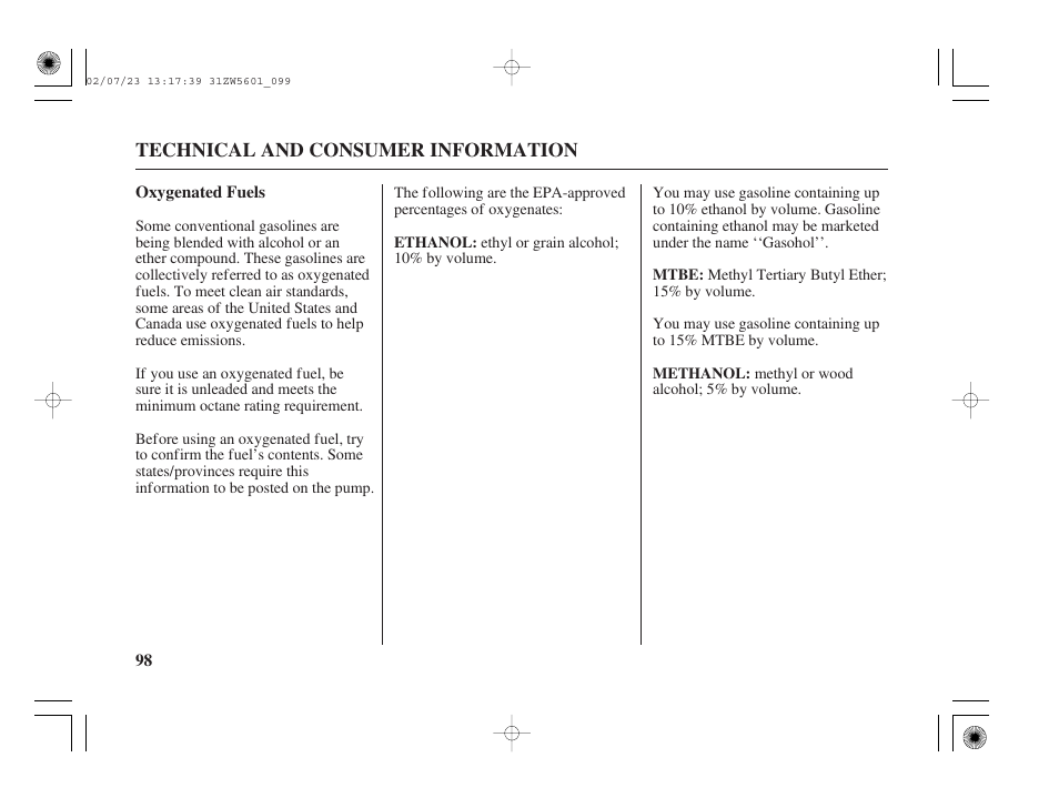 HONDA Outboard Motor BF130A User Manual | Page 100 / 116